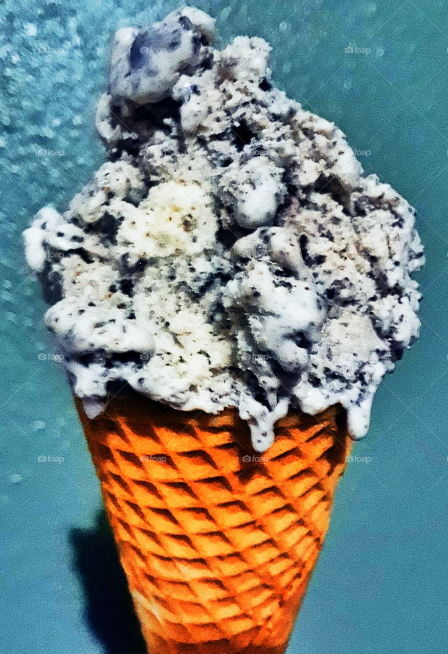 ice cream closeup