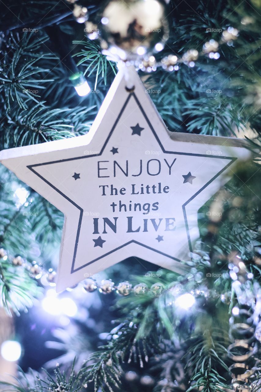 Christmas tree and bokeh