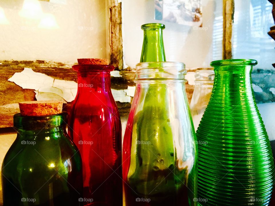 Colorful bottles 