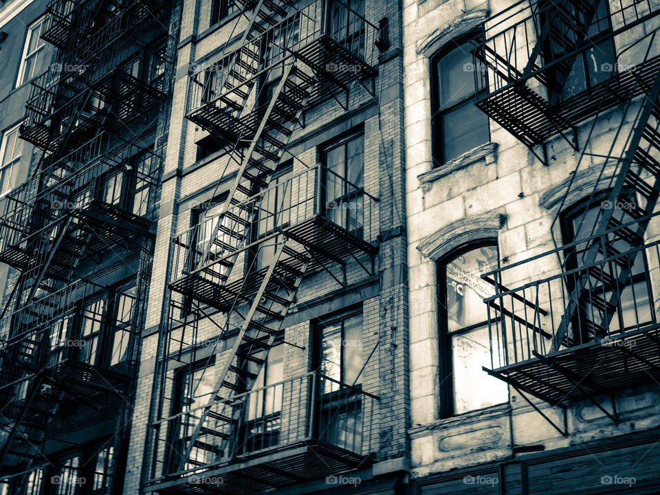 Fire escape monochrome 