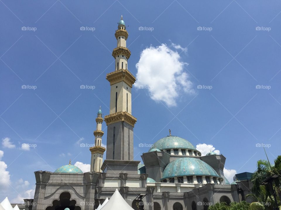 Mosque in Sunny Day