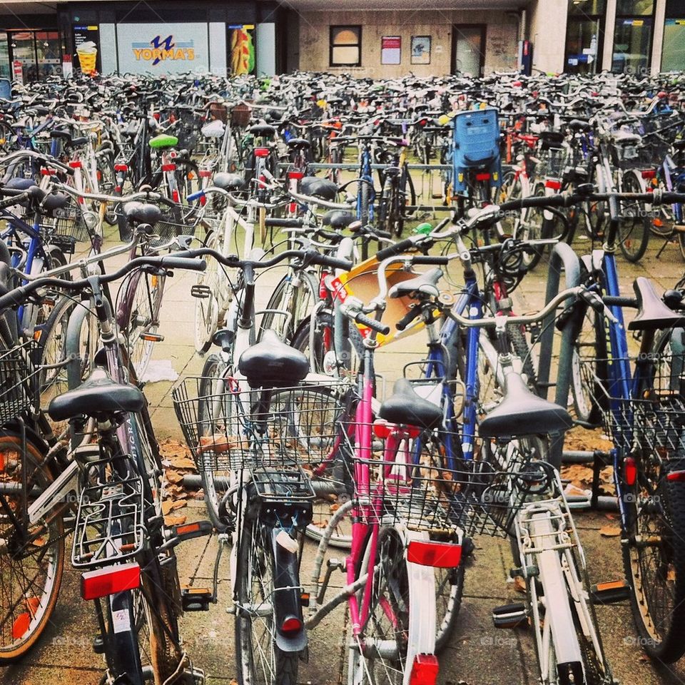 Bicycle parking in Heidelberg Germany)