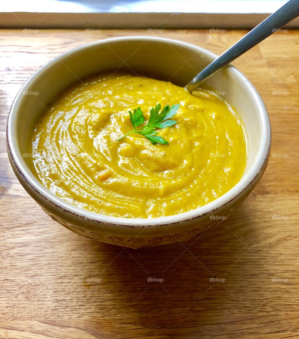 Carrot soup for fall