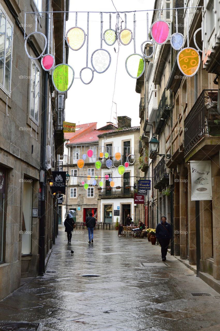 Rúa Cardenal Payá. Santiago de Compostela.