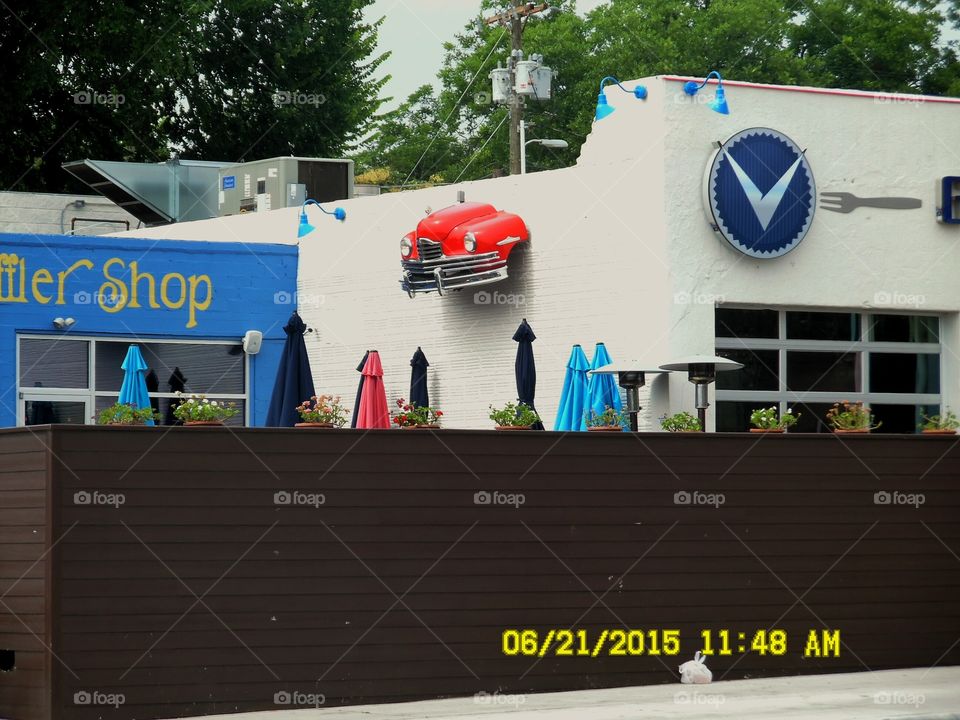 old car museum. This is a picture of a old gas station that has been turned into a old car 🚗 museum