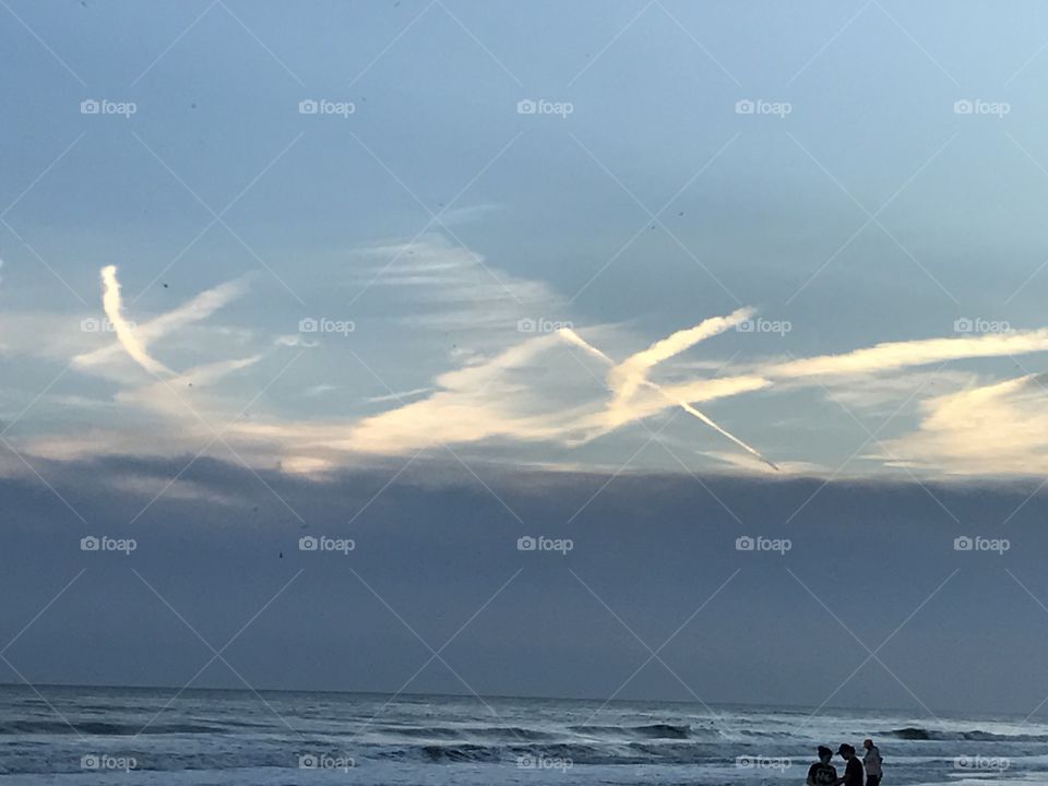 Striped clouds