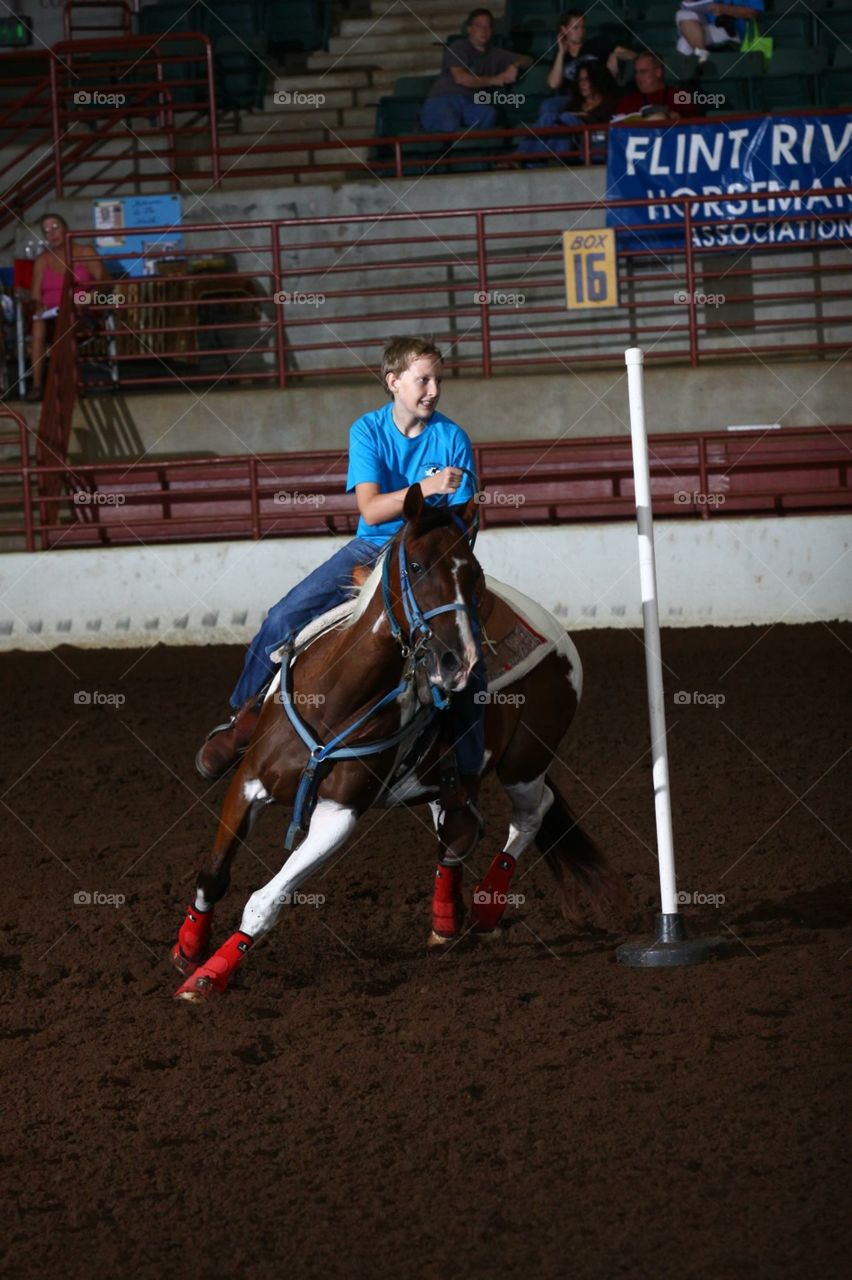 4-H State Horseshow Polebending