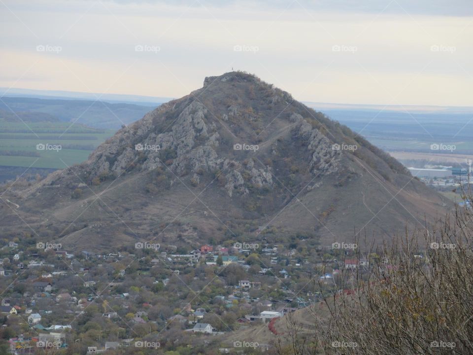 mountain, an inactive volcano in Russia in the Caucasus
