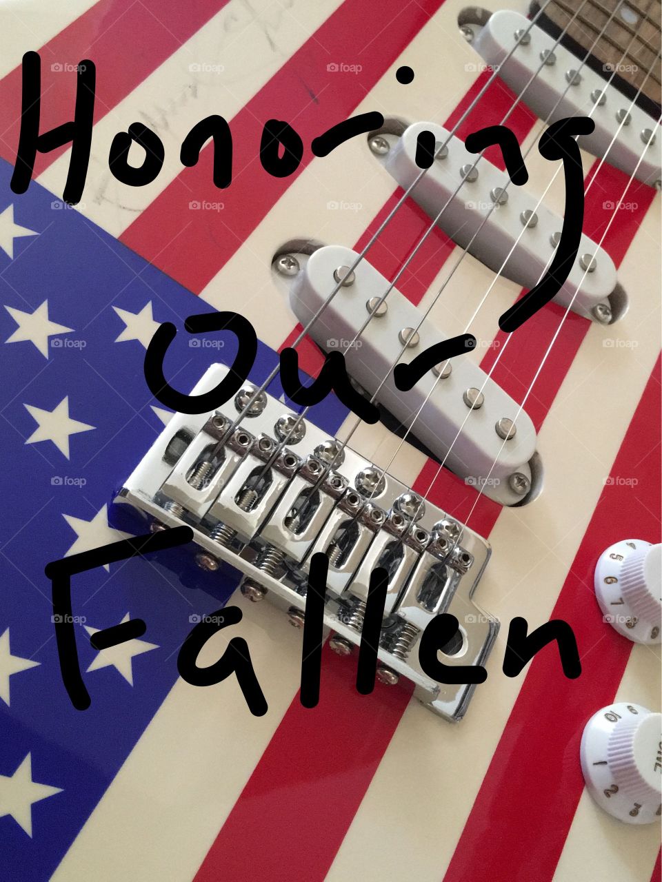 Flag guitar.