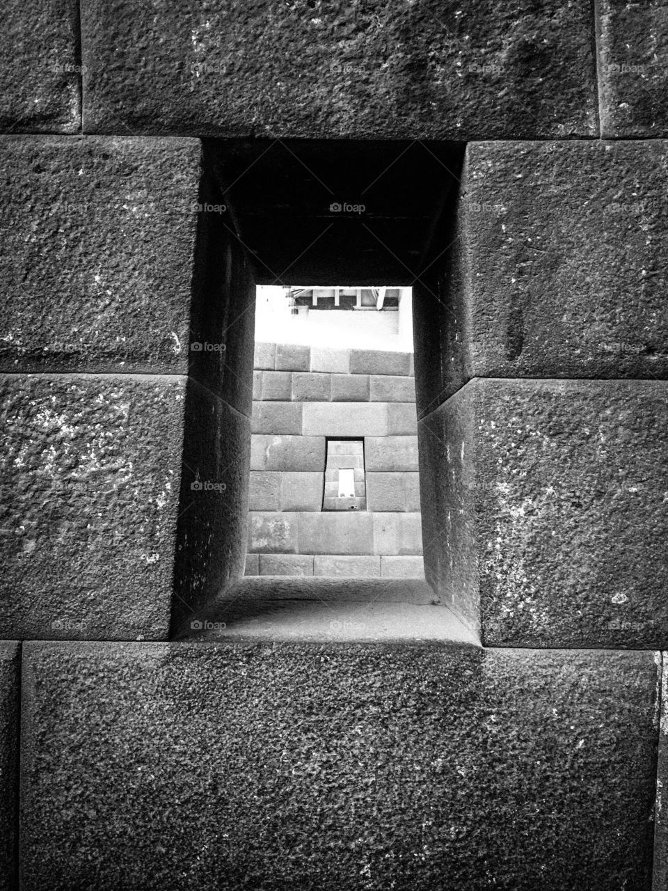 Inka window Cusco Peru 