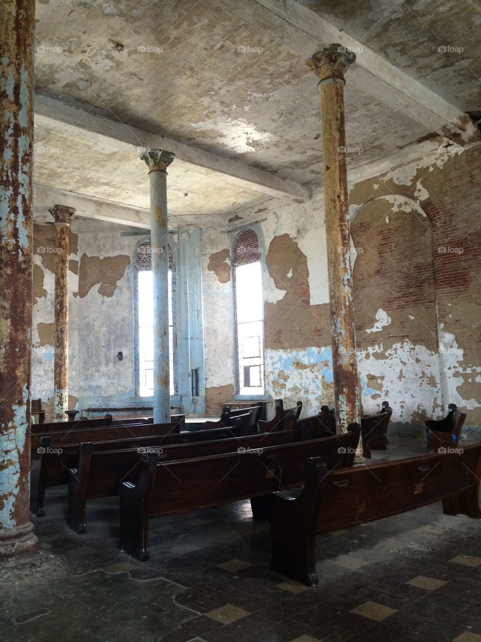 Old haunted church within the Ohio Reformatory 
