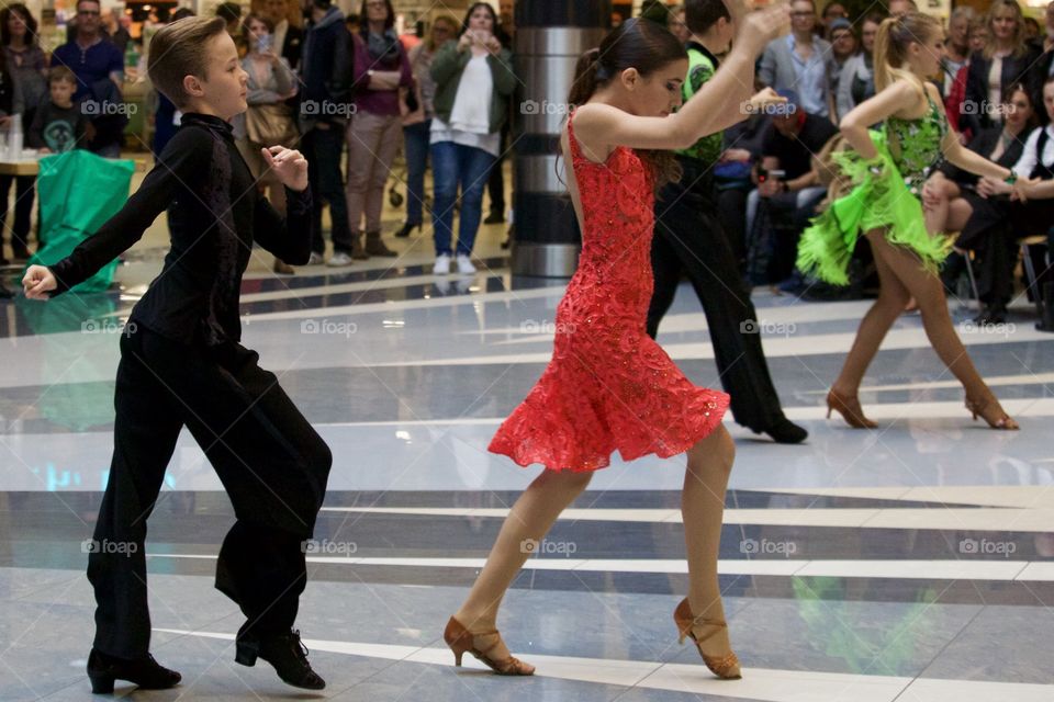 Couple Dancing In Dance Contest