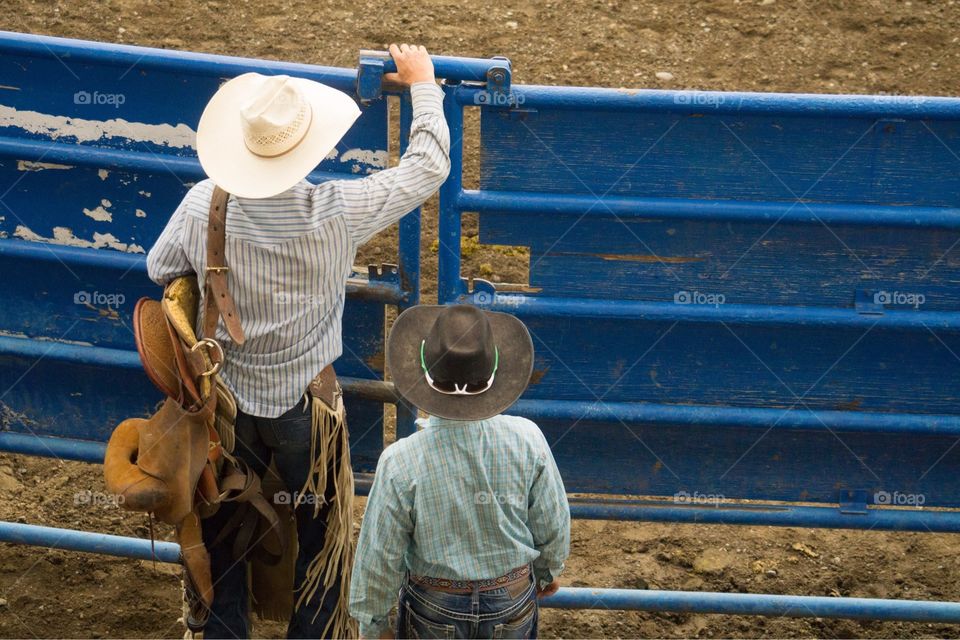 Cowboys at Rodeo Gate