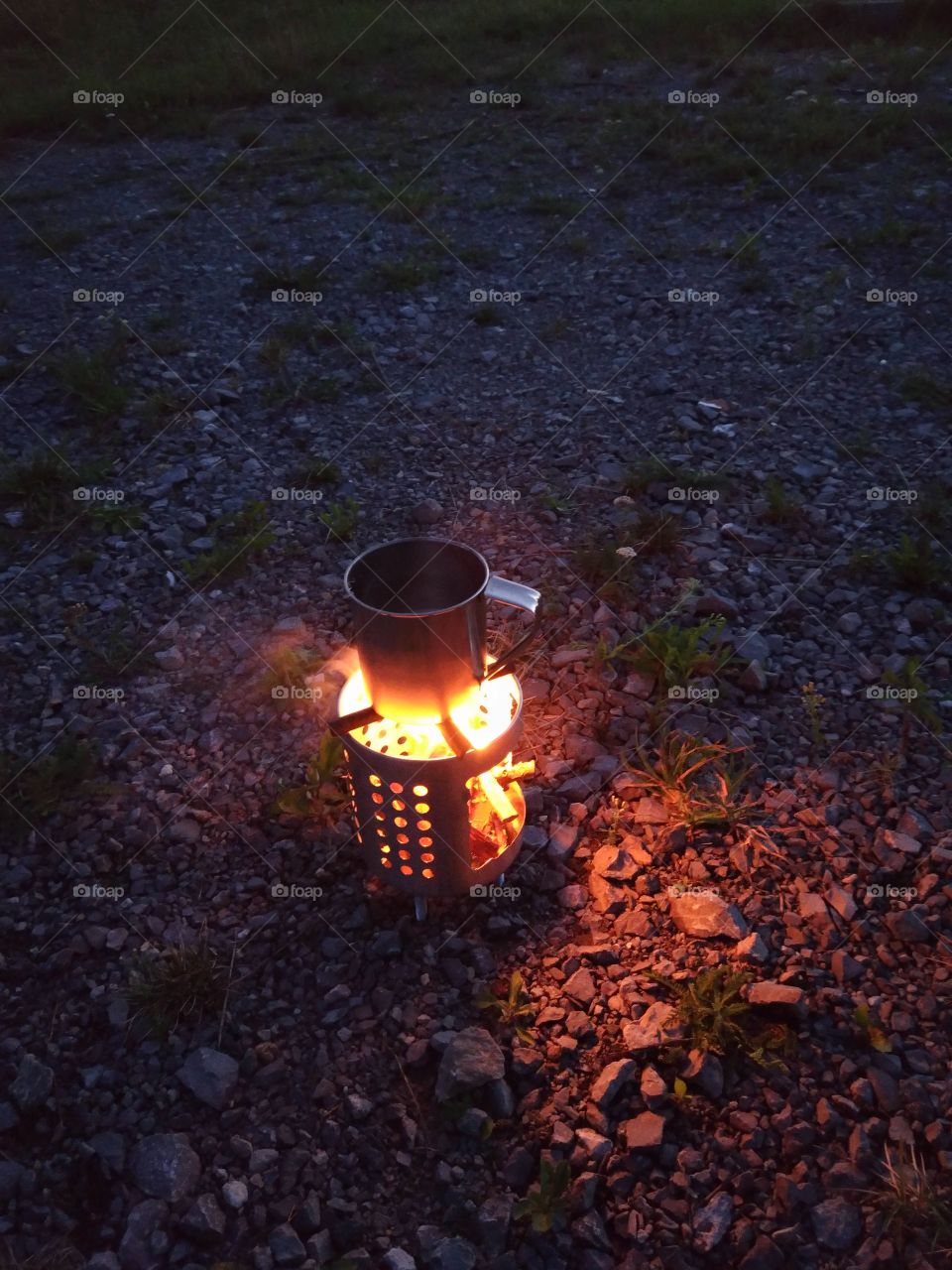 making coffee in the wilds