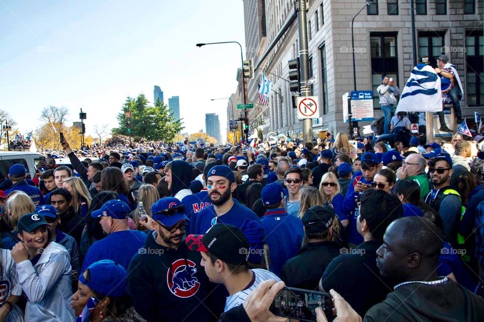 Chicago Cubs World Series Celebration : on Michigan Ave 