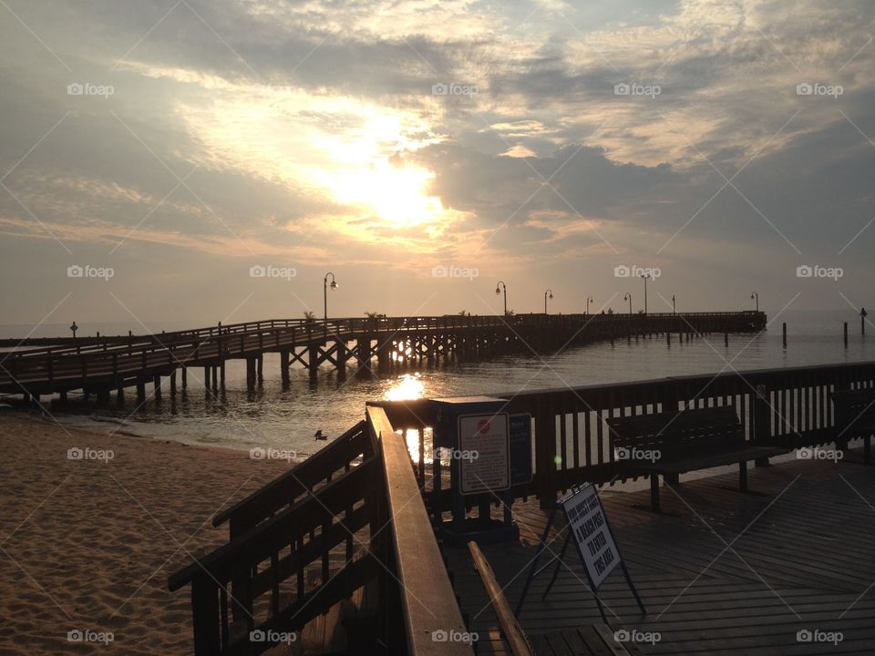 Pier at North Beach, Maryland 