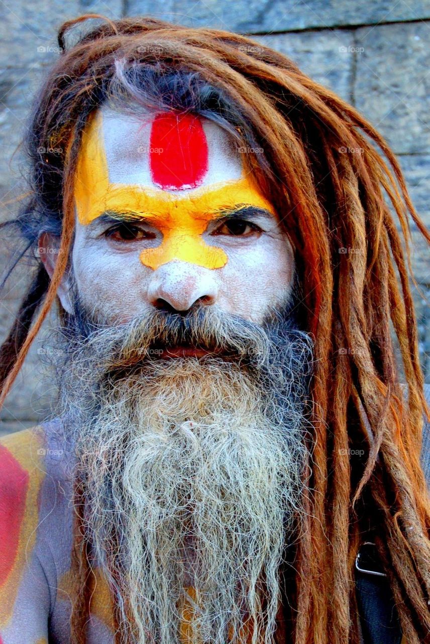 #Man Painted His Face Photography