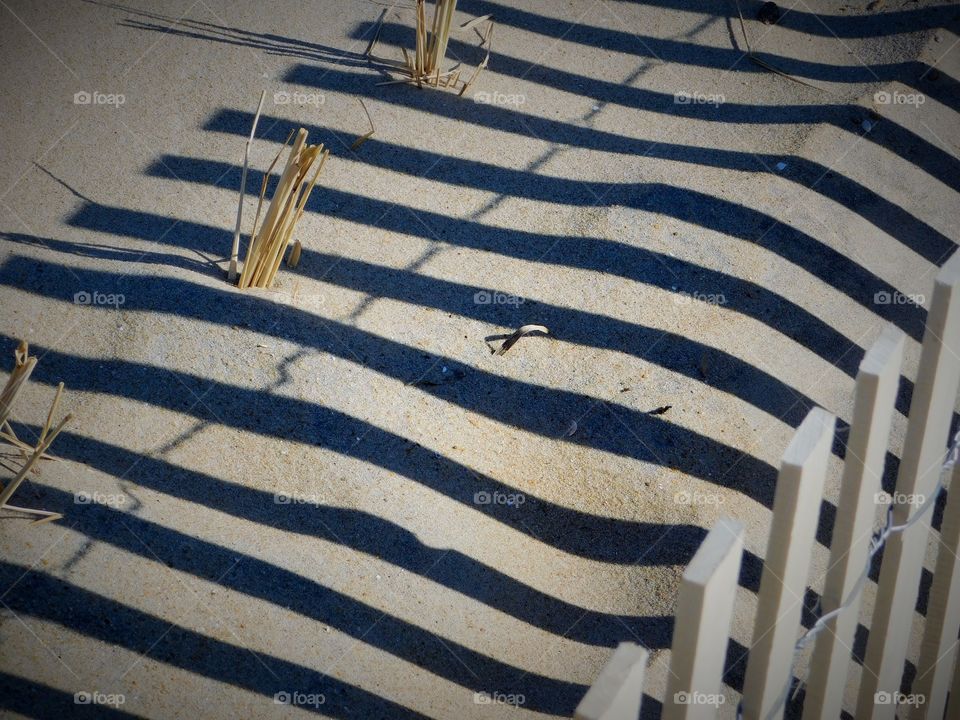 The Reflection Shadow on the Beach