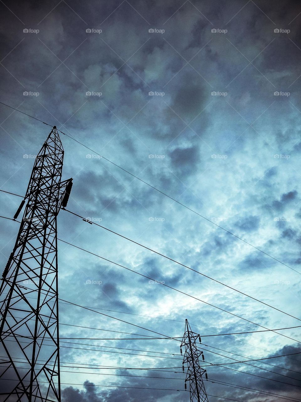 mobile tower and sky view.