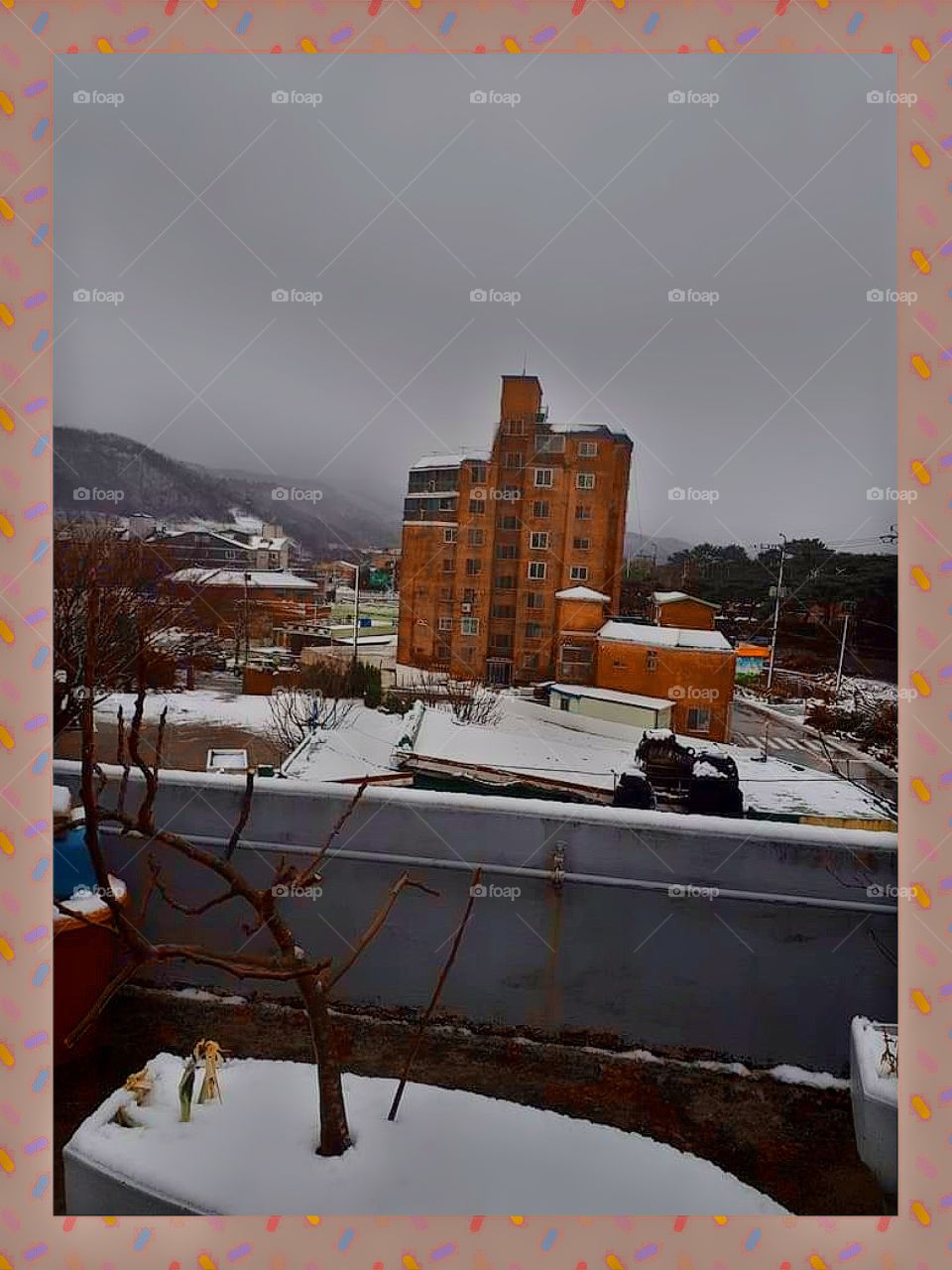 let it snow..let it snow..let it snow.π
I love snowπ
this is the sight in front of our room.
it makes you smile & jump for joy that when you open your eyes..its the very first thing that you'll see.all covered in white. its like Lady in white. π