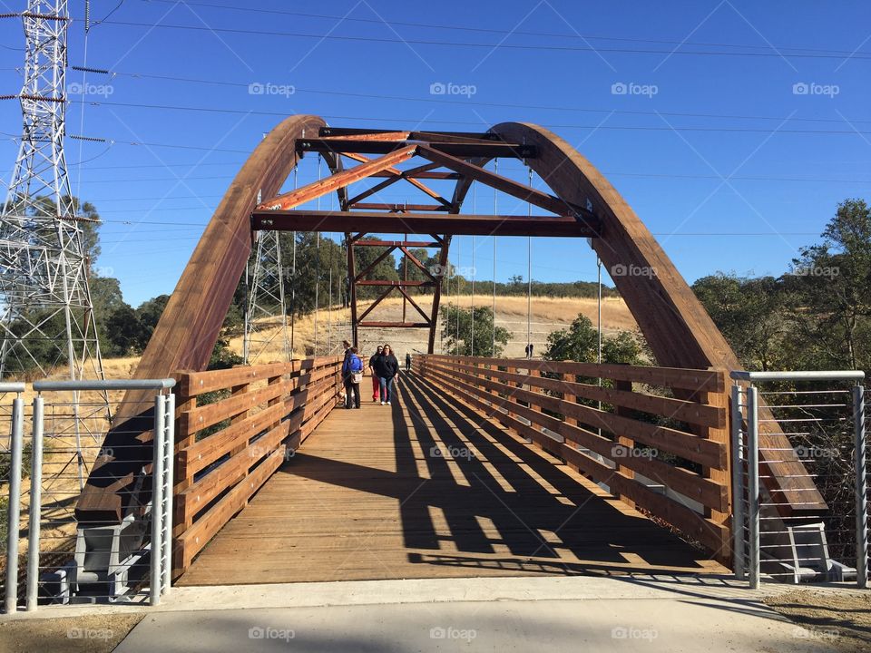 Family enjoying Johnny Cash Trail Bridge 