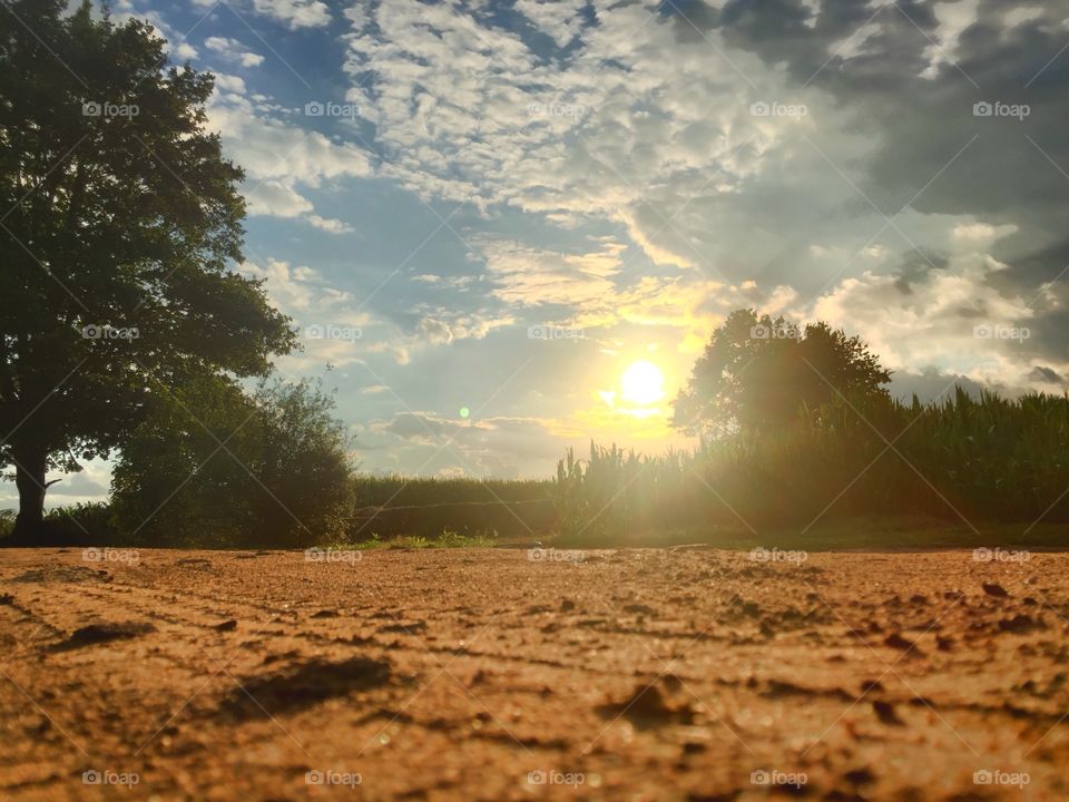 Countryside dirt roads 