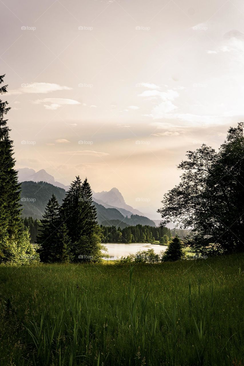 Evening in the Bavarian Countryside.