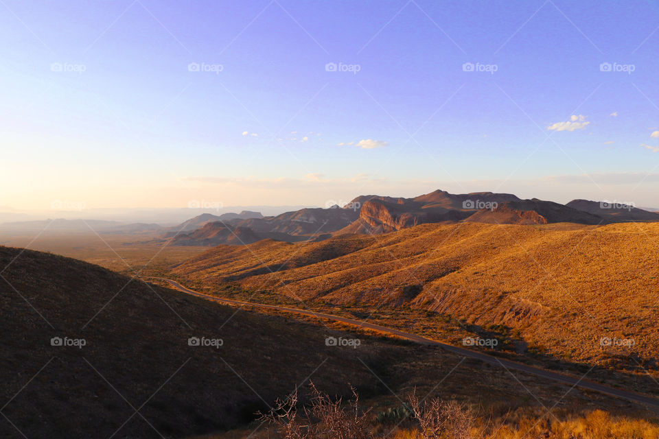 Scenic drive at Big Bend National Park