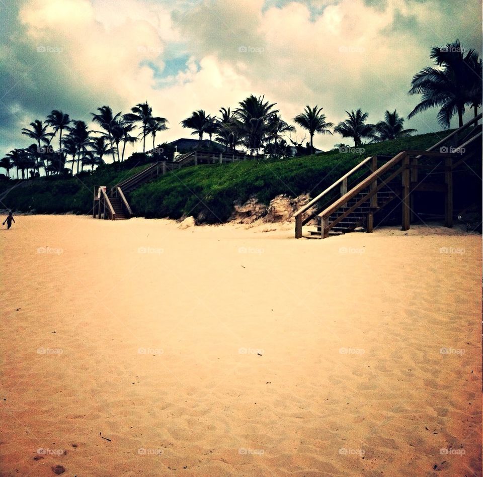 Beach , in the Bahamas