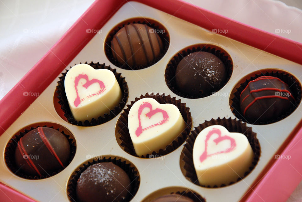 A selection box of various sweet truffles!