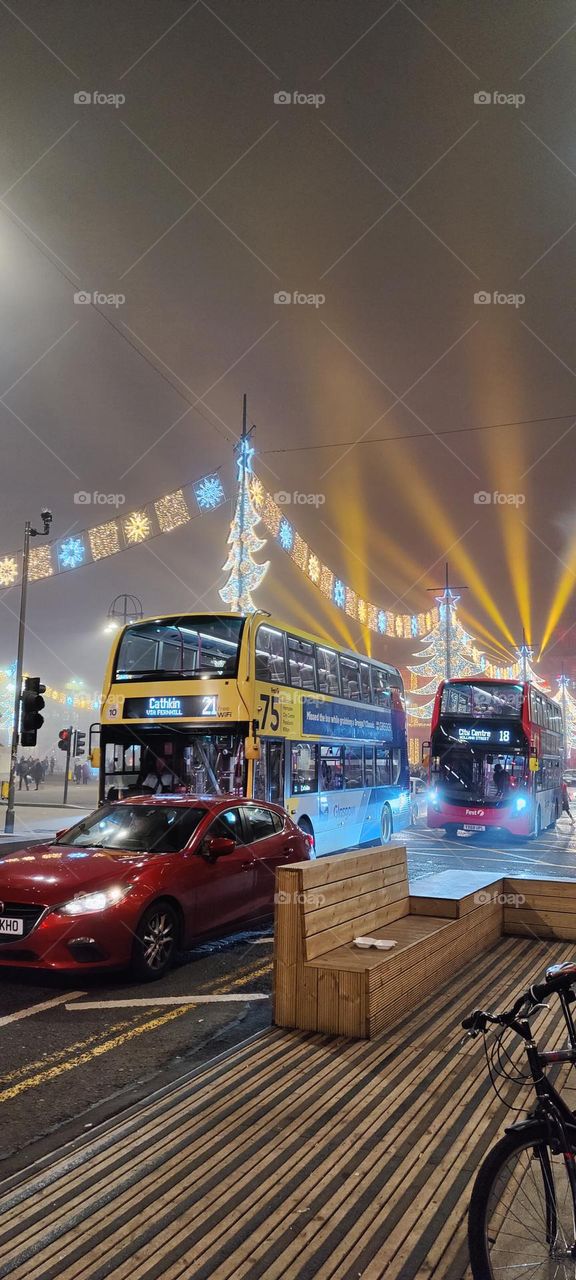 Christmas lights in Glasgow