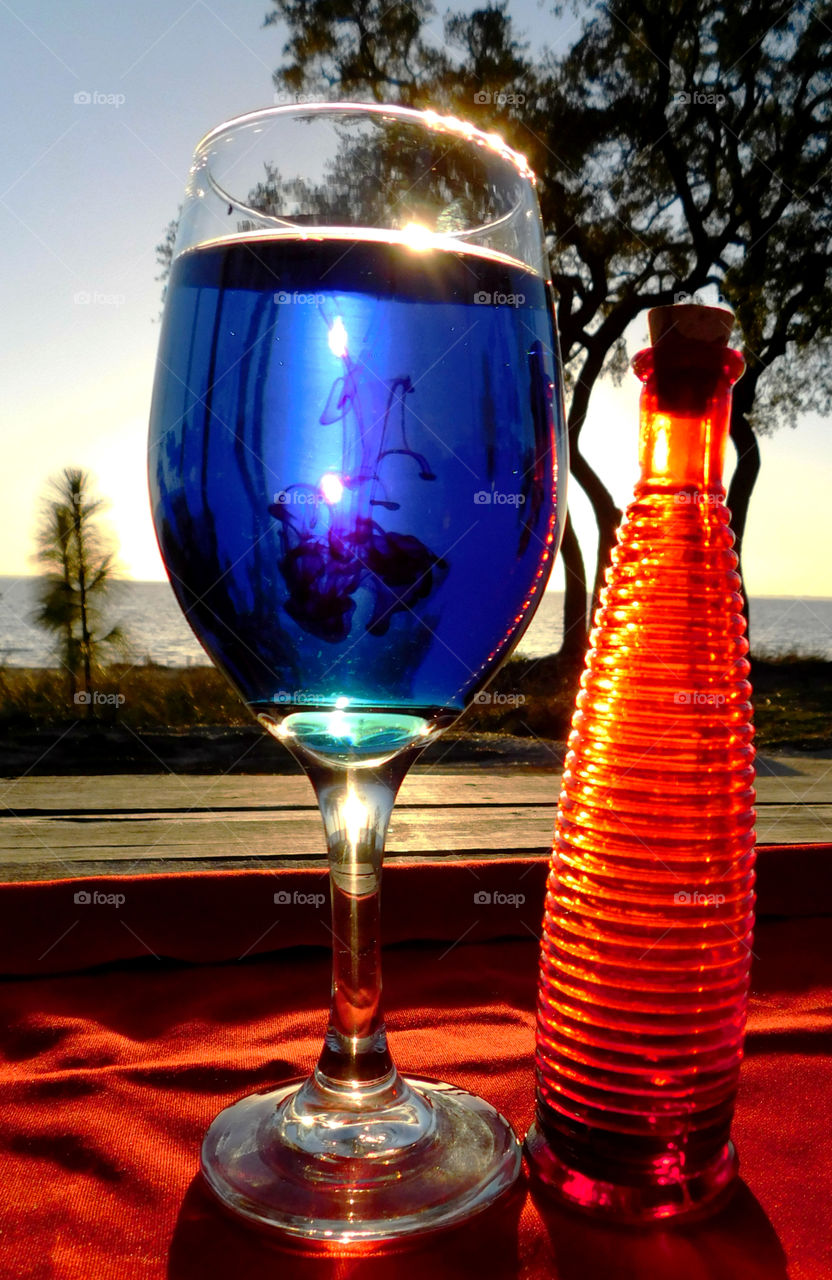 Playing with light! The lights were so bright that objects at the right height, in the right light,at the right time, make everything extraordinary!