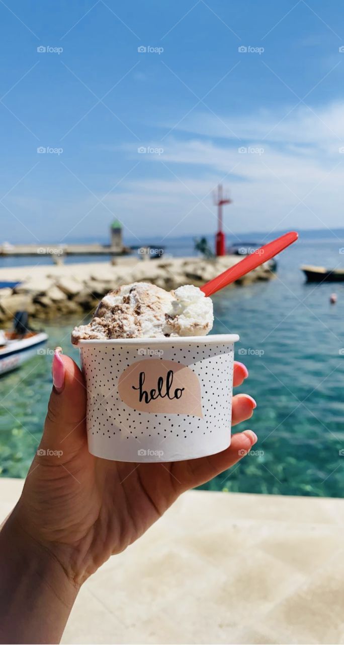 Ice cream and sea life ❤️