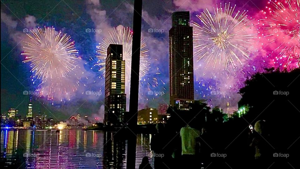 The color spectrum repeats in a never ending rotation as the fireworks progress but w so many different combinations of colors, shapes, nuances & transparent overlays the program never gets boring, not even for one second. 2022. Hypnotic Productions