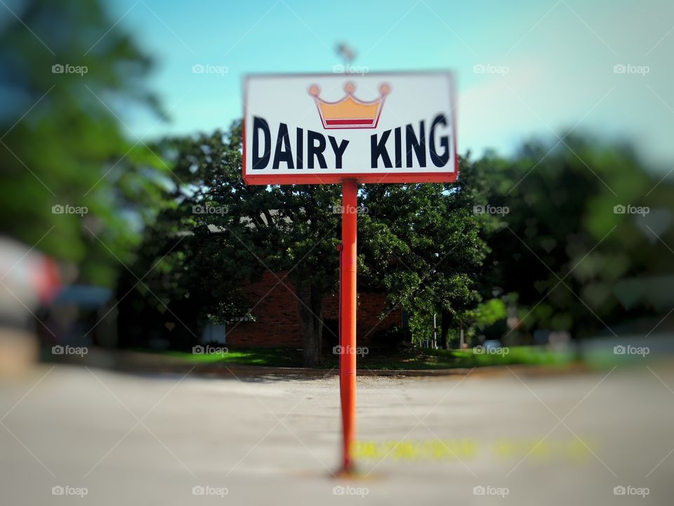 original Dairy Queen. This is a picture of the dairy king ♔ which is the real Dairy Queen and is located in Graham Texas