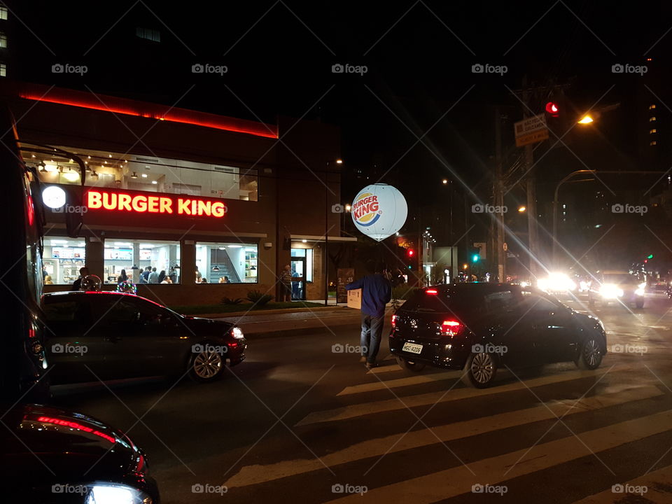 Street Night,  Burger King.