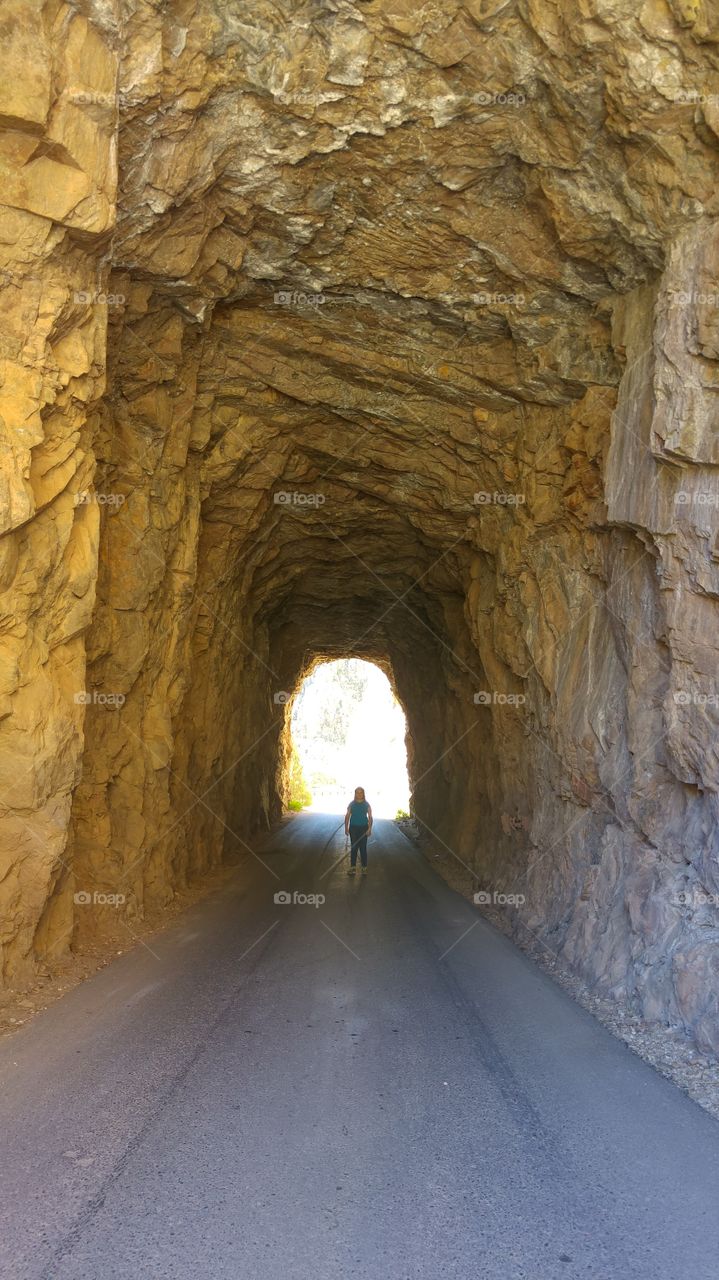 tunnel thru mountain