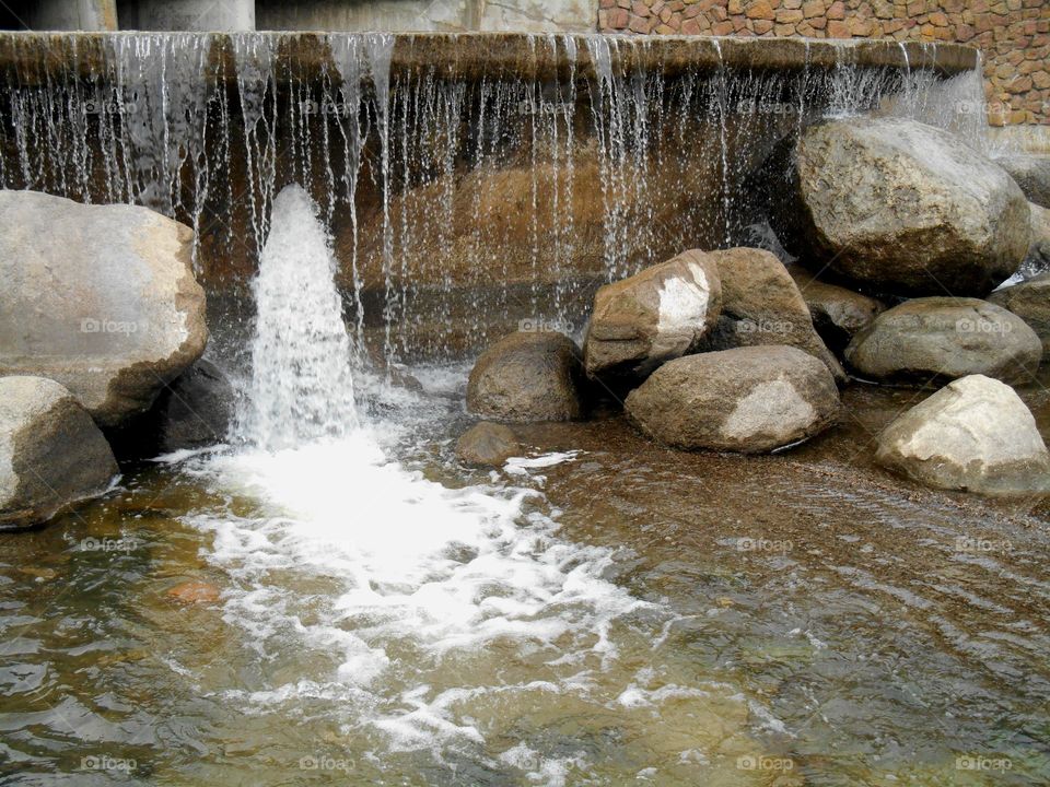 Water, River, Stream, Nature, Rock