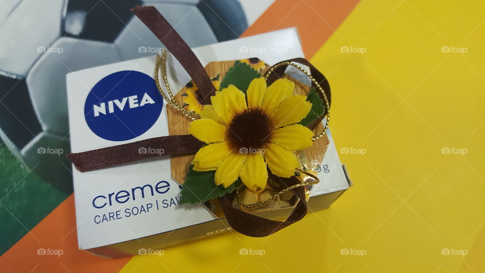 sunflower and Nivea with ball