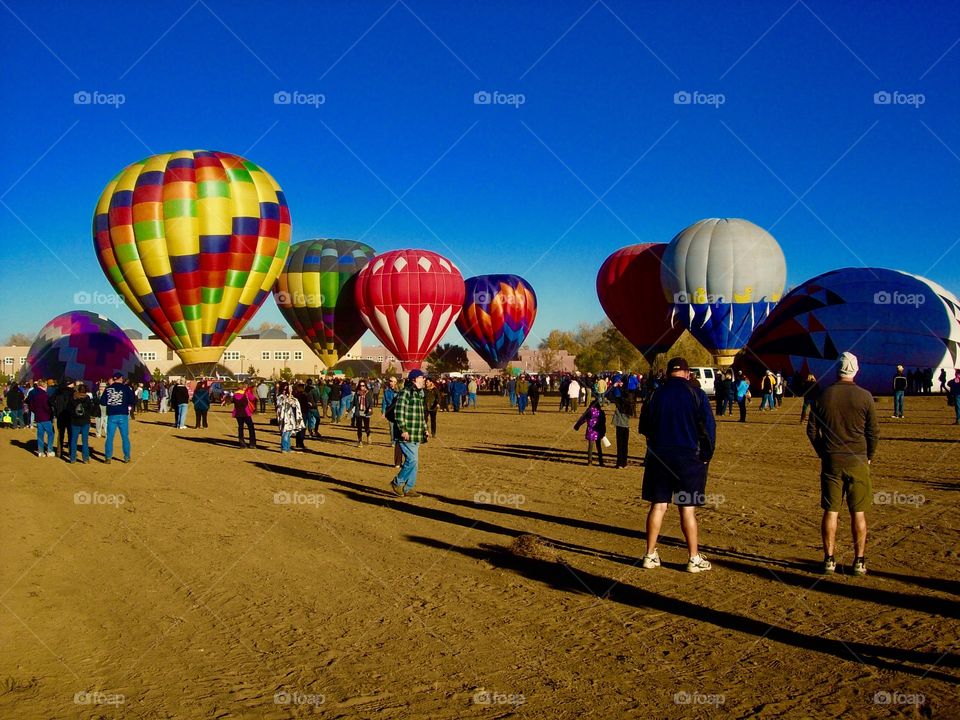 Taos Balloon Festival at Sunrise