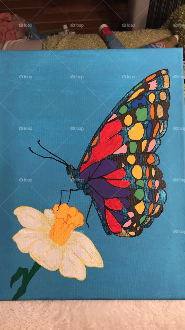 Hand painted Butterfly 