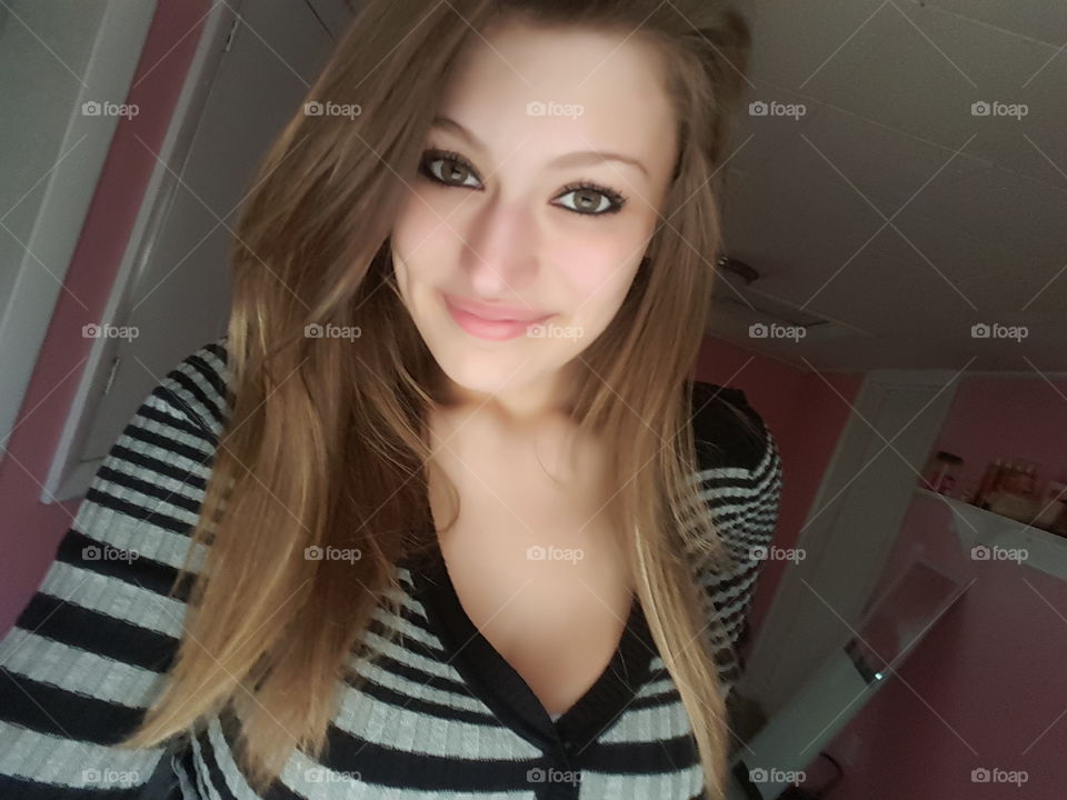 Woman, Girl, Indoors, Portrait, People