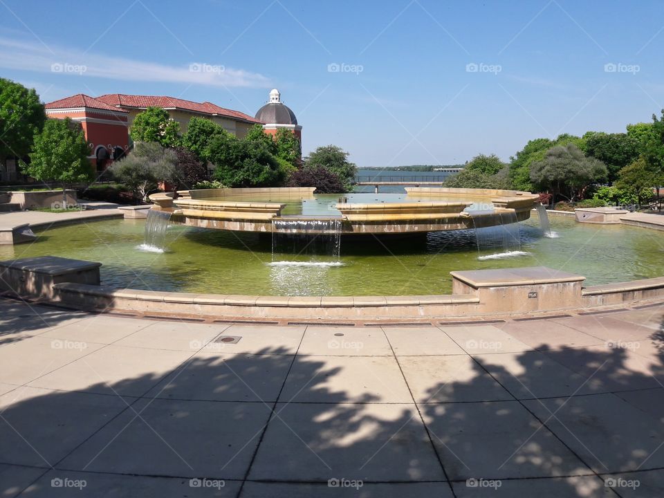 Beautiful summer fountain