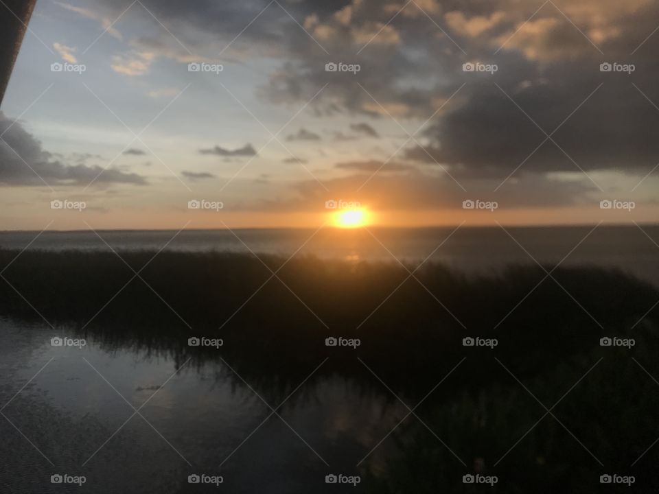 Beautiful sunset in Florida 