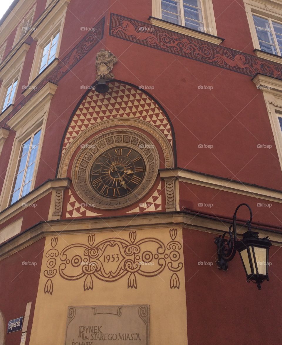 Clock in Warsaw