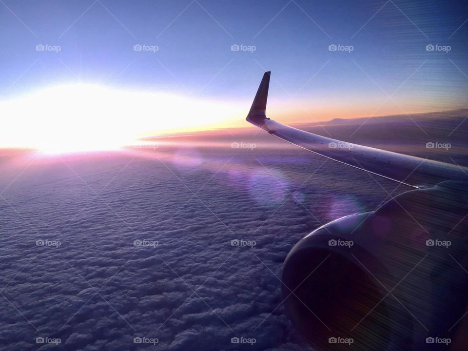 View from an aeroplane 