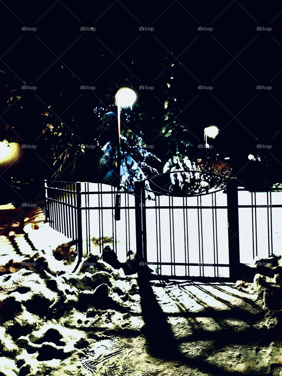 Gate to winter wonderland