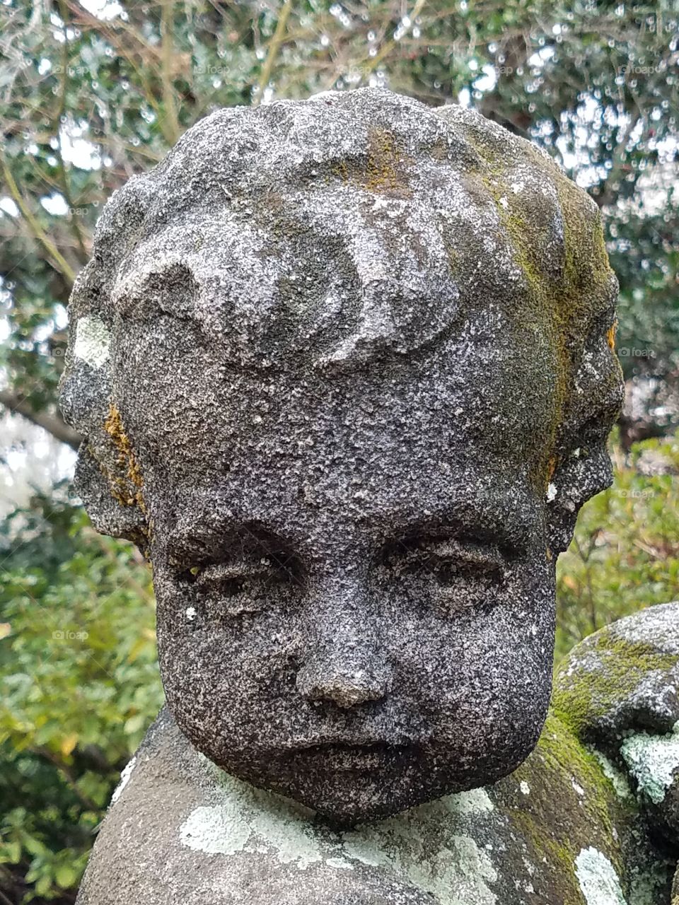 Russell House,  Charleston,  SC,  stone baby head
