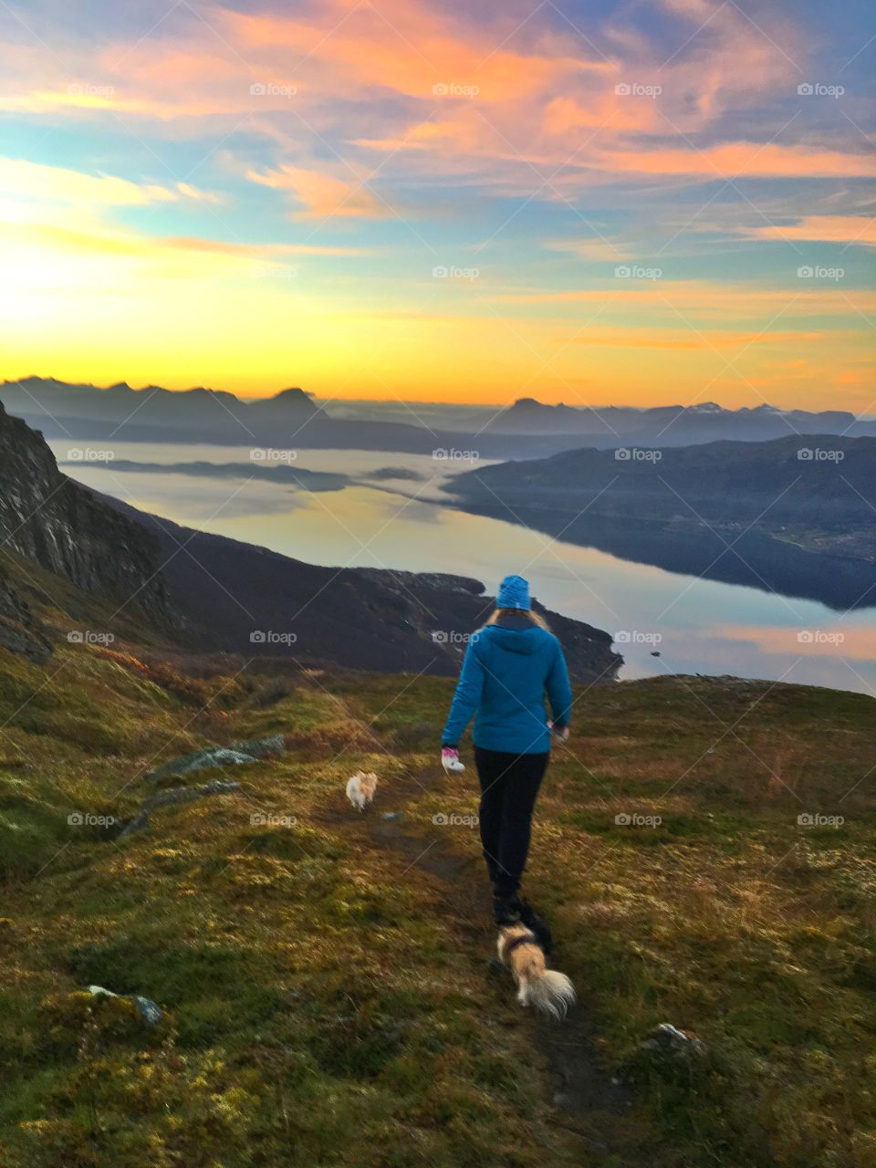 On our way down from a beautiful view. Narvik. 