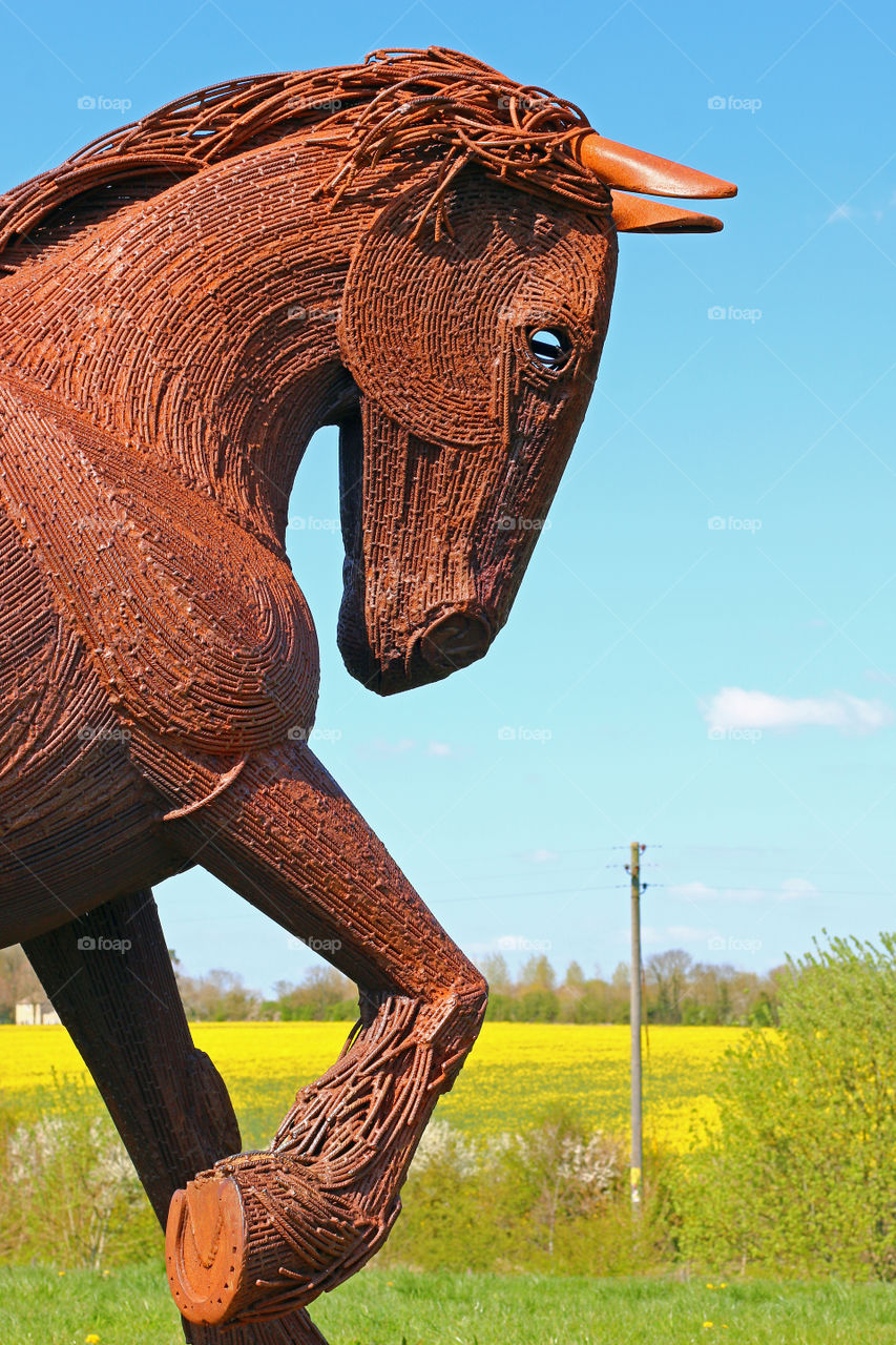 Horse Sculpture, Kilkenny Lane Country Park, Carterton